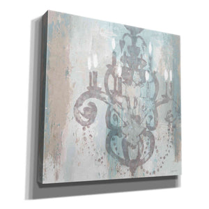 Epic Art 'Candelabra Teal II' by James Wiens, Canvas Wall Art,12x12x1.1x0,18x18x1.1x0,26x26x1.74x0,37x37x1.74x0