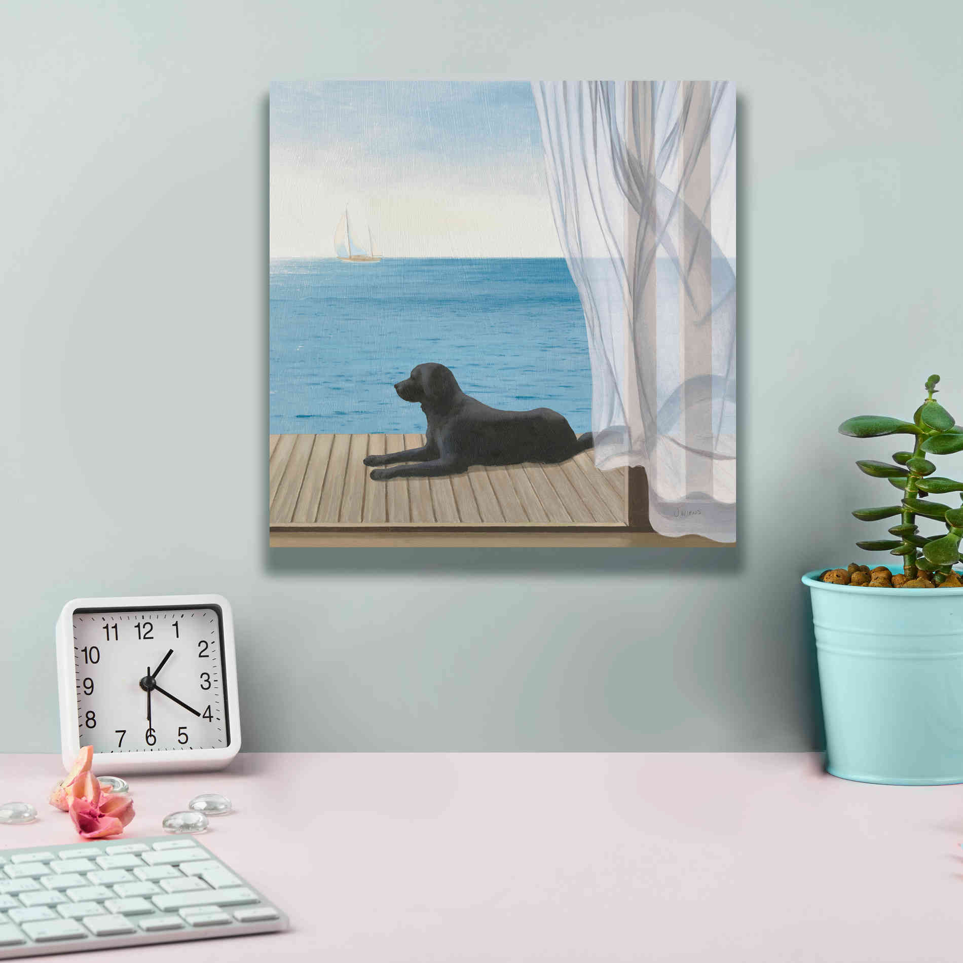 Epic Art 'Blue Breeze III' by James Wiens, Canvas Wall Art,12 x 12