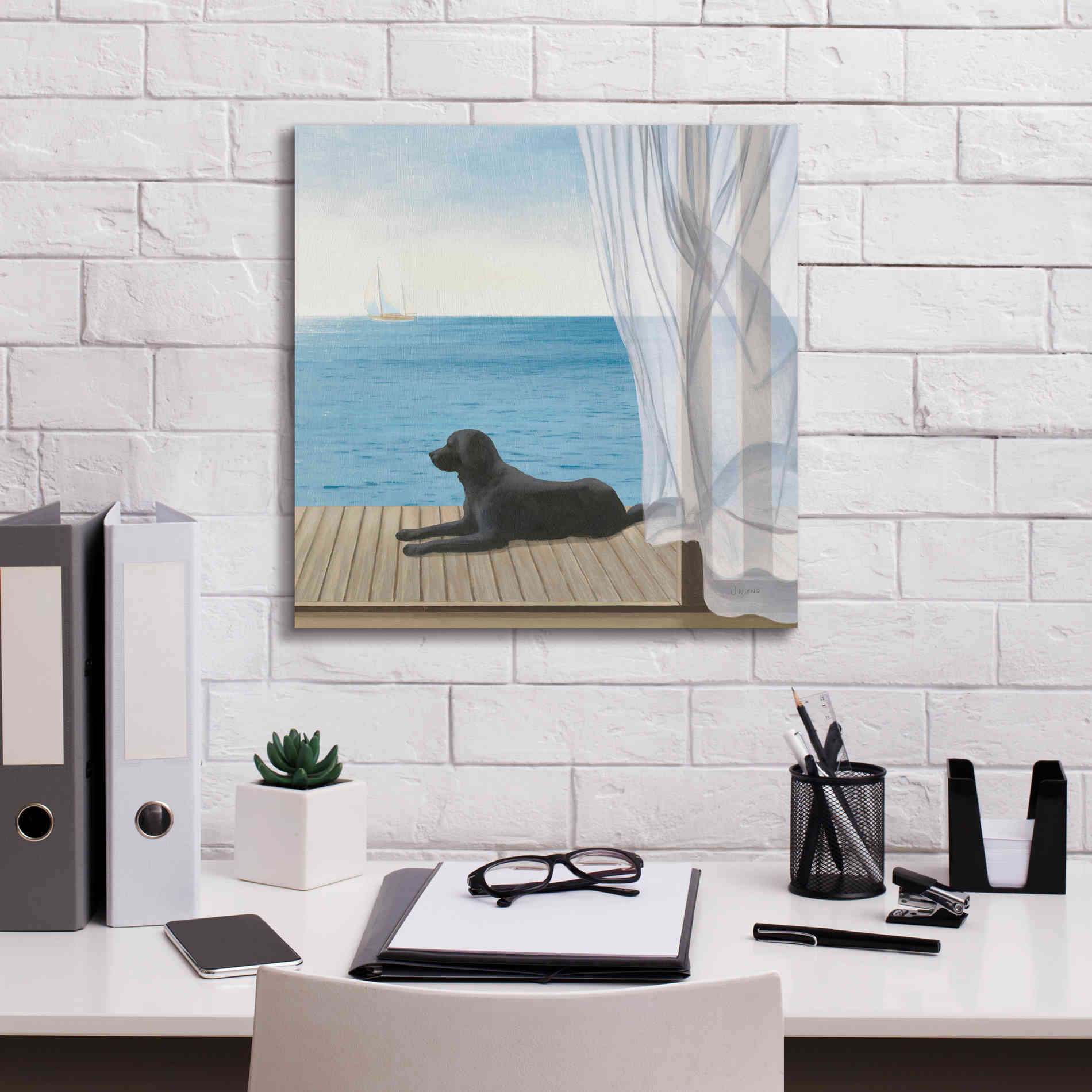 Epic Art 'Blue Breeze III' by James Wiens, Canvas Wall Art,18 x 18