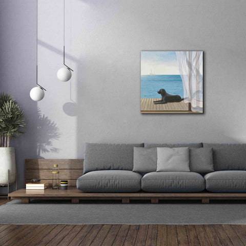 Image of Epic Art 'Blue Breeze III' by James Wiens, Canvas Wall Art,37 x 37