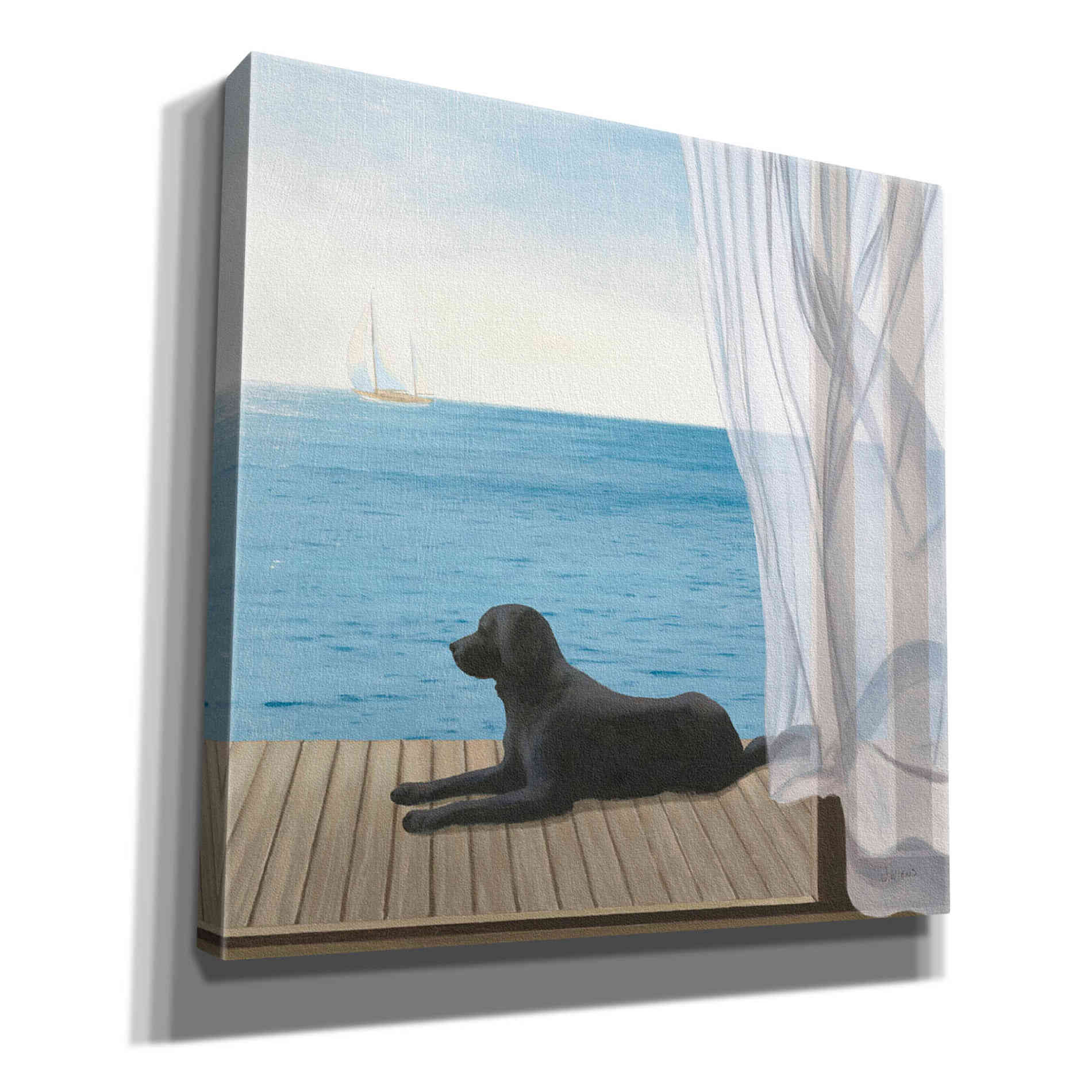 Epic Art 'Blue Breeze III' by James Wiens, Canvas Wall Art,12x12x1.1x0,18x18x1.1x0,26x26x1.74x0,37x37x1.74x0