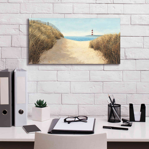Image of Epic Art 'Beach Path Panel I' by James Wiens, Canvas Wall Art,24 x 12