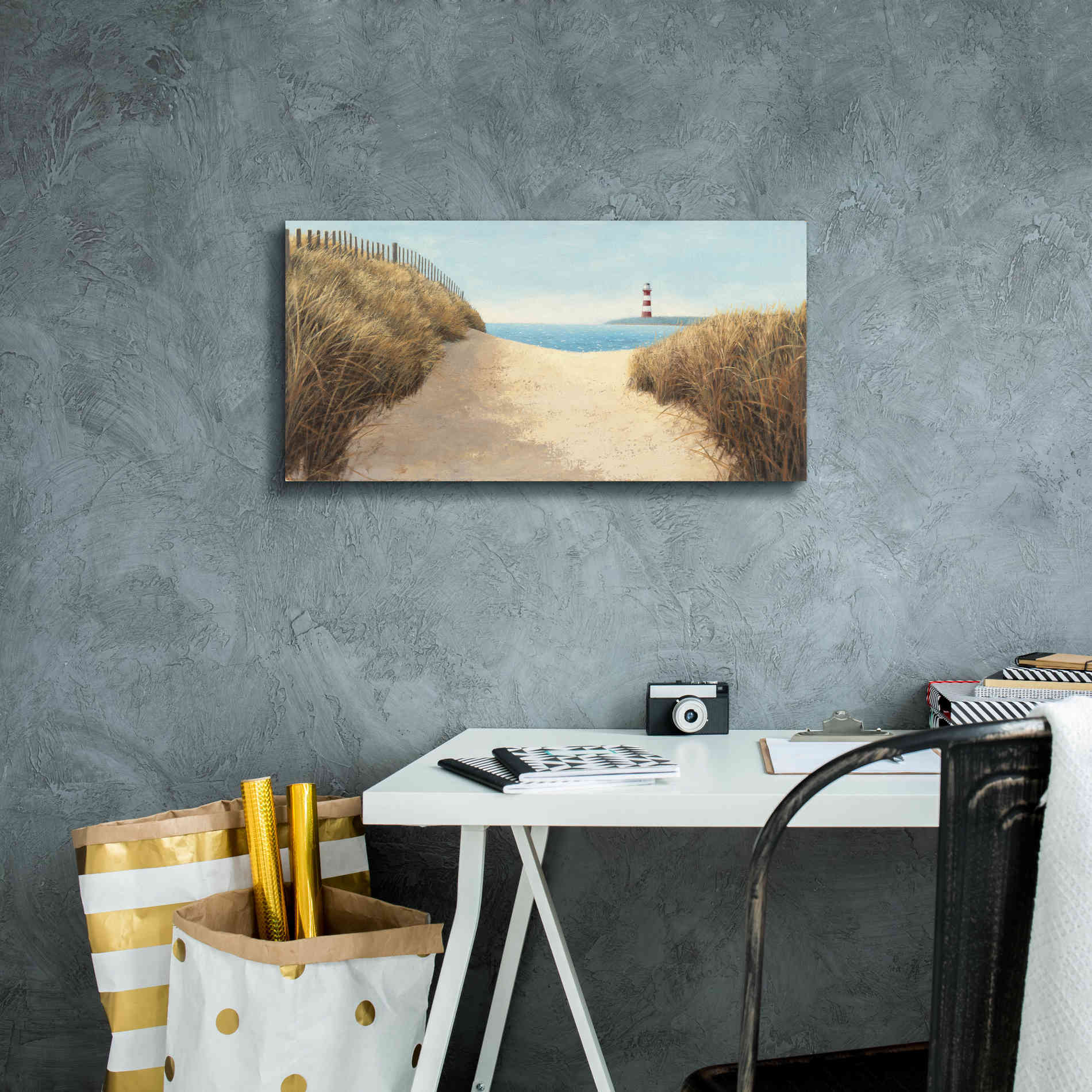 Epic Art 'Beach Path Panel I' by James Wiens, Canvas Wall Art,24 x 12