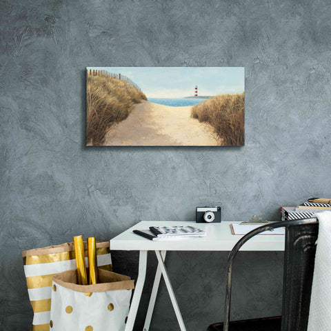Image of Epic Art 'Beach Path Panel I' by James Wiens, Canvas Wall Art,24 x 12