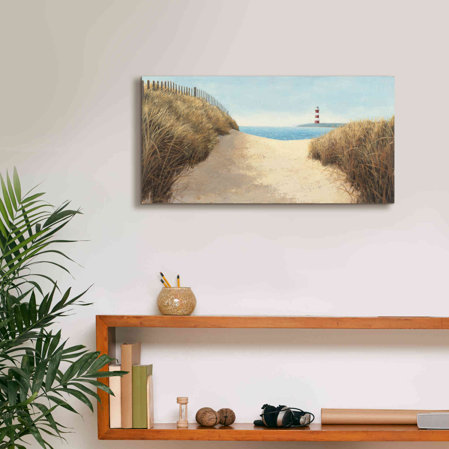 Epic Art 'Beach Path Panel I' by James Wiens, Canvas Wall Art,24 x 12