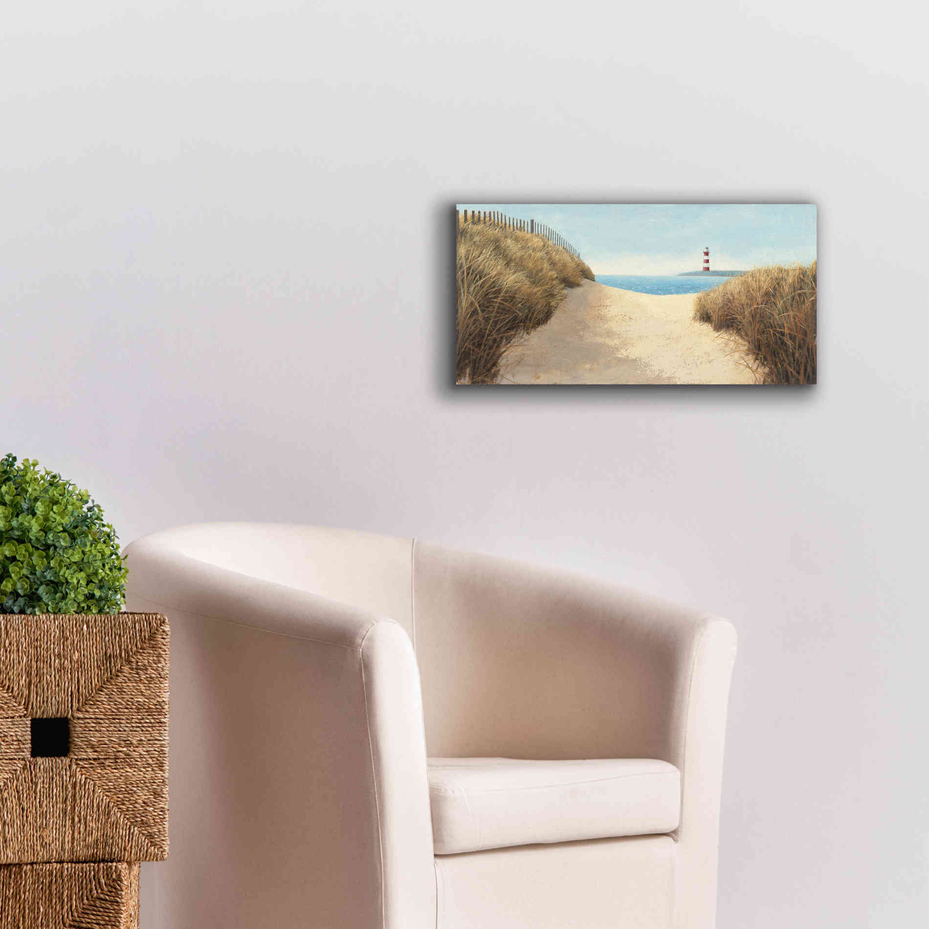 Epic Art 'Beach Path Panel I' by James Wiens, Canvas Wall Art,24 x 12