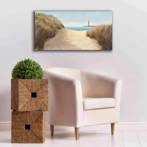 Image of Epic Art 'Beach Path Panel I' by James Wiens, Canvas Wall Art,40 x 20