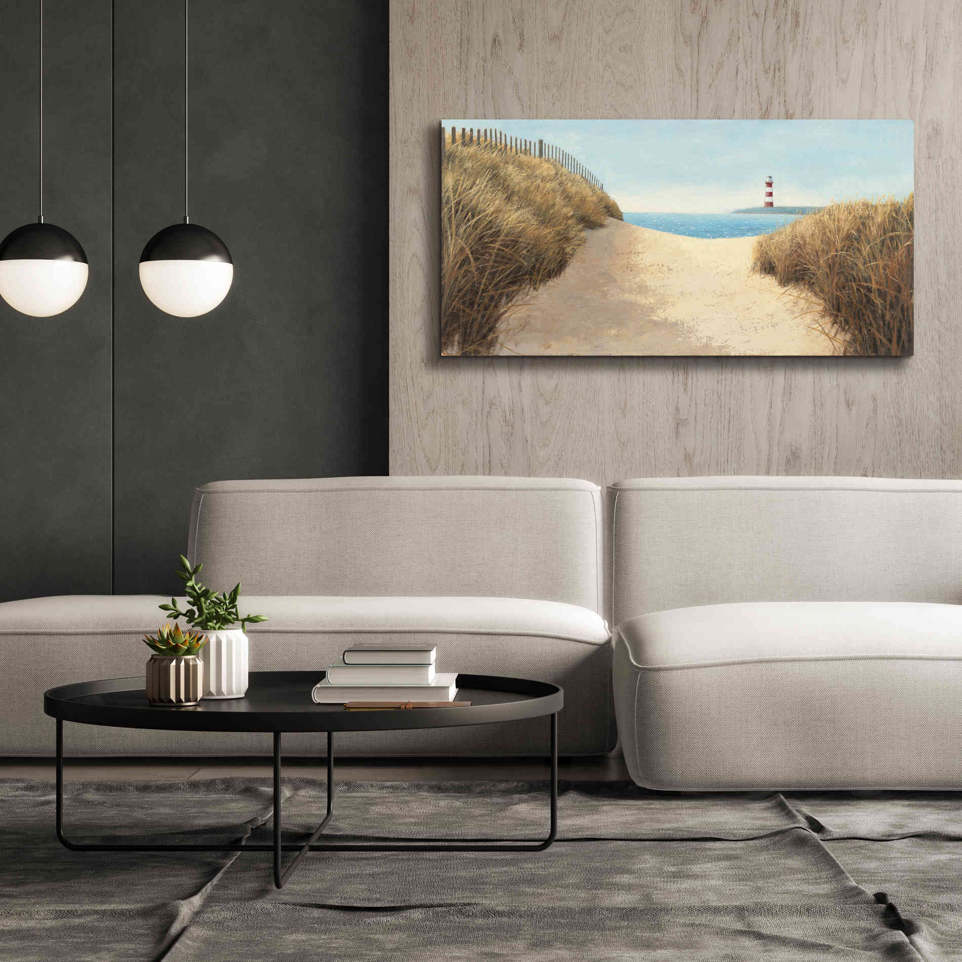 Epic Art 'Beach Path Panel I' by James Wiens, Canvas Wall Art,60 x 30