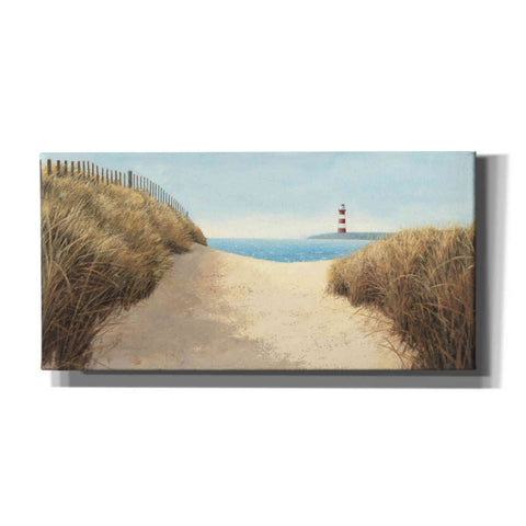 Image of Epic Art 'Beach Path Panel I' by James Wiens, Canvas Wall Art,24x12x1.1x0,40x20x1.74x0,60x30x1.74x0