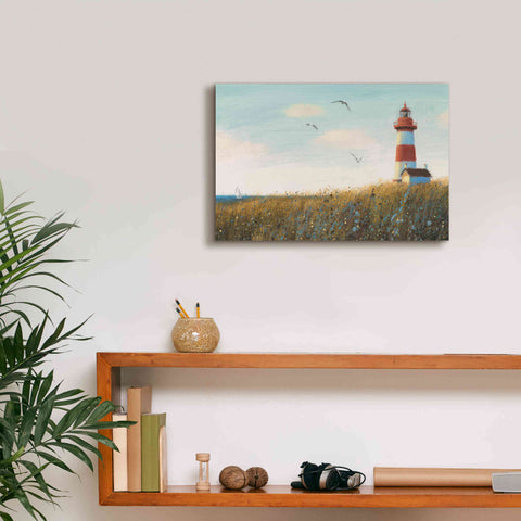 Image of Epic Art 'Seaside View I' by James Wiens, Canvas Wall Art,18 x 12