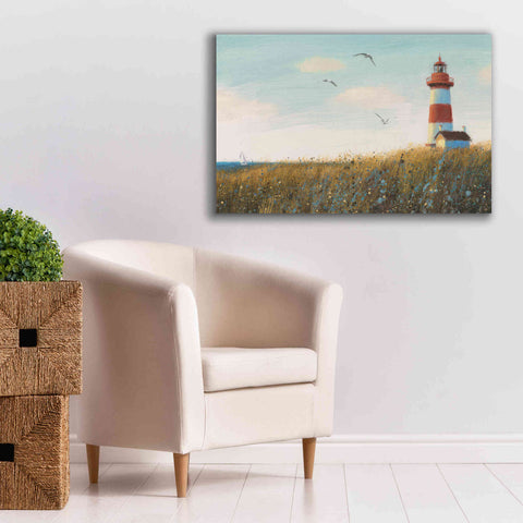 Image of Epic Art 'Seaside View I' by James Wiens, Canvas Wall Art,40 x 26