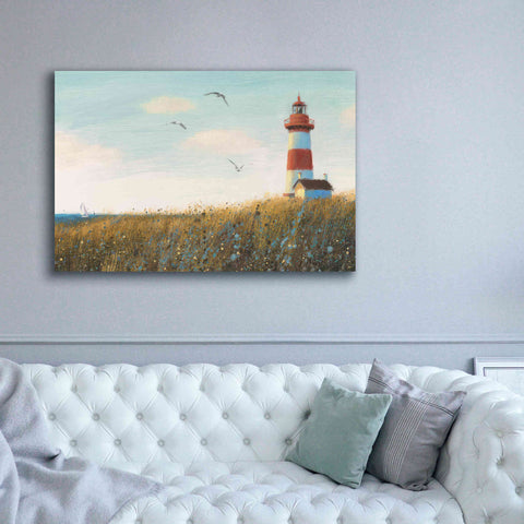 Image of Epic Art 'Seaside View I' by James Wiens, Canvas Wall Art,60 x 40