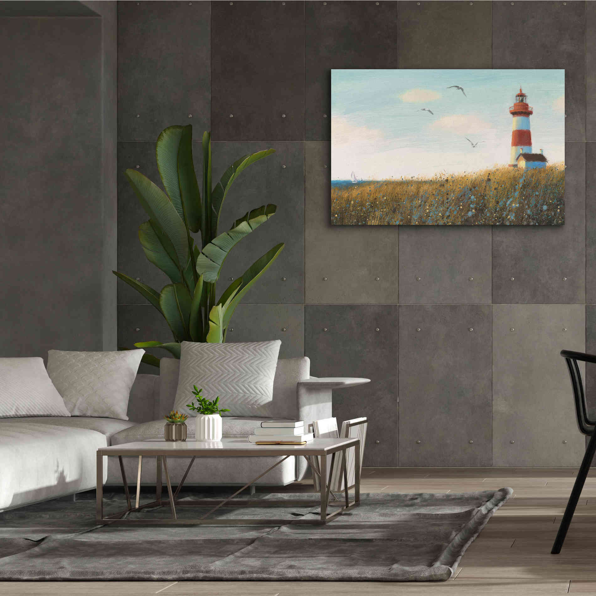 Epic Art 'Seaside View I' by James Wiens, Canvas Wall Art,60 x 40
