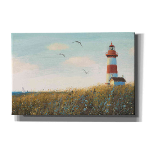 Image of Epic Art 'Seaside View I' by James Wiens, Canvas Wall Art,18x12x1.1x0,26x18x1.1x0,40x26x1.74x0,60x40x1.74x0