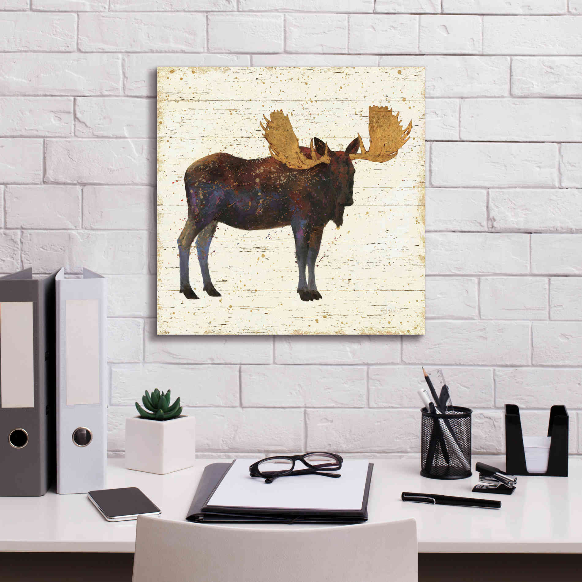 Epic Art 'Golden Nature I' by James Wiens, Canvas Wall Art,18 x 18