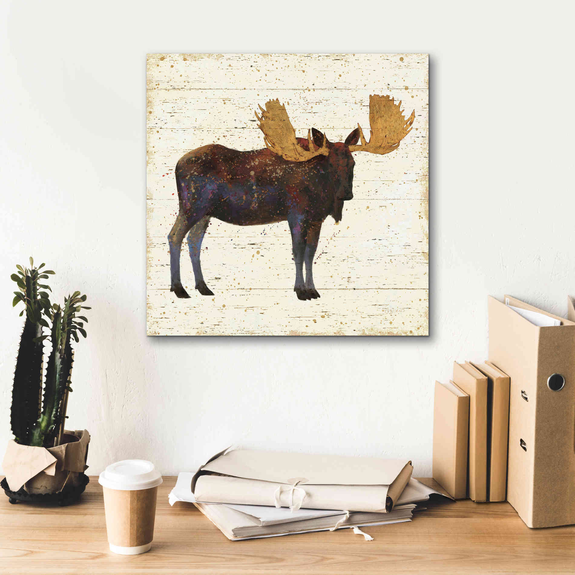 Epic Art 'Golden Nature I' by James Wiens, Canvas Wall Art,18 x 18