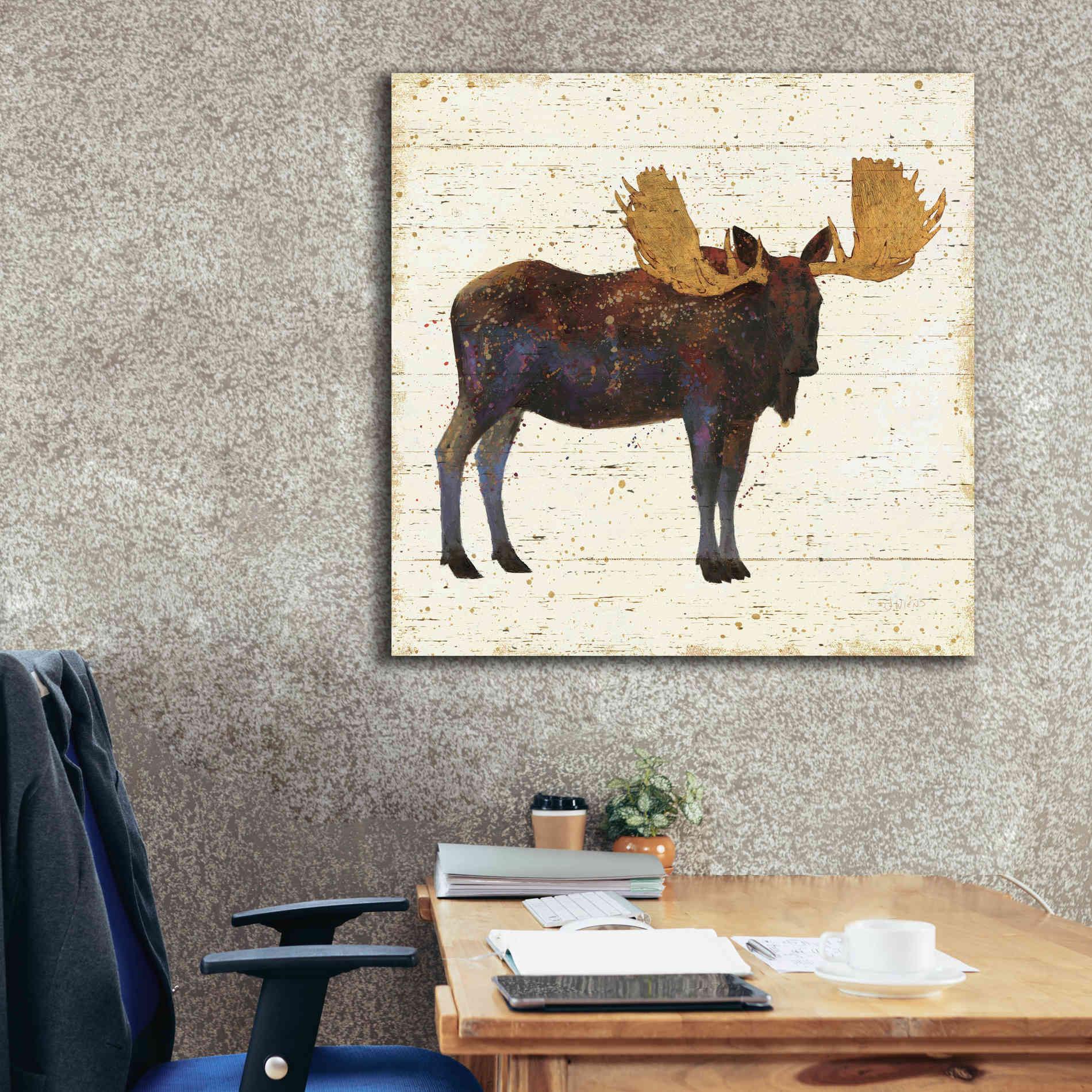 Epic Art 'Golden Nature I' by James Wiens, Canvas Wall Art,37 x 37