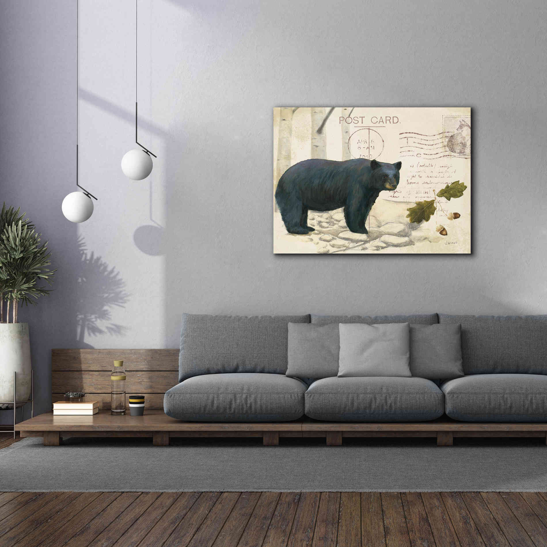 Epic Art 'Northern Wild Bear' by James Wiens, Canvas Wall Art,54 x 40