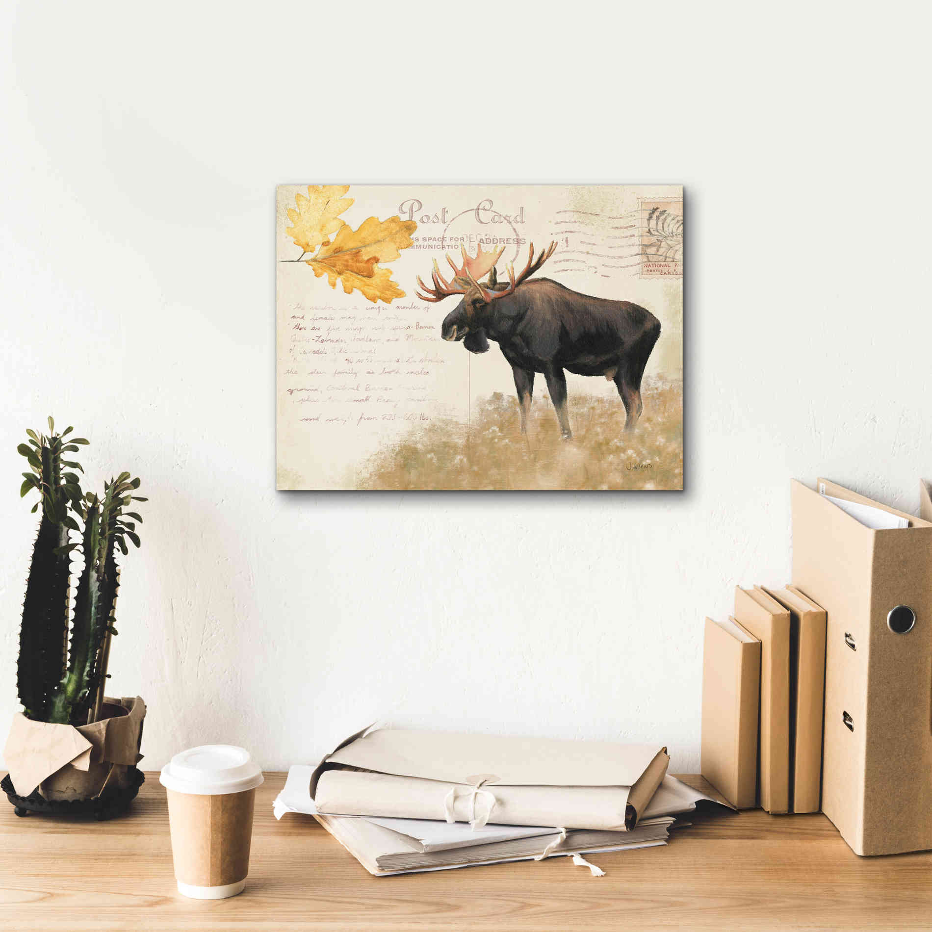 Epic Art 'Northern Wild Moose' by James Wiens, Canvas Wall Art,16 x 12