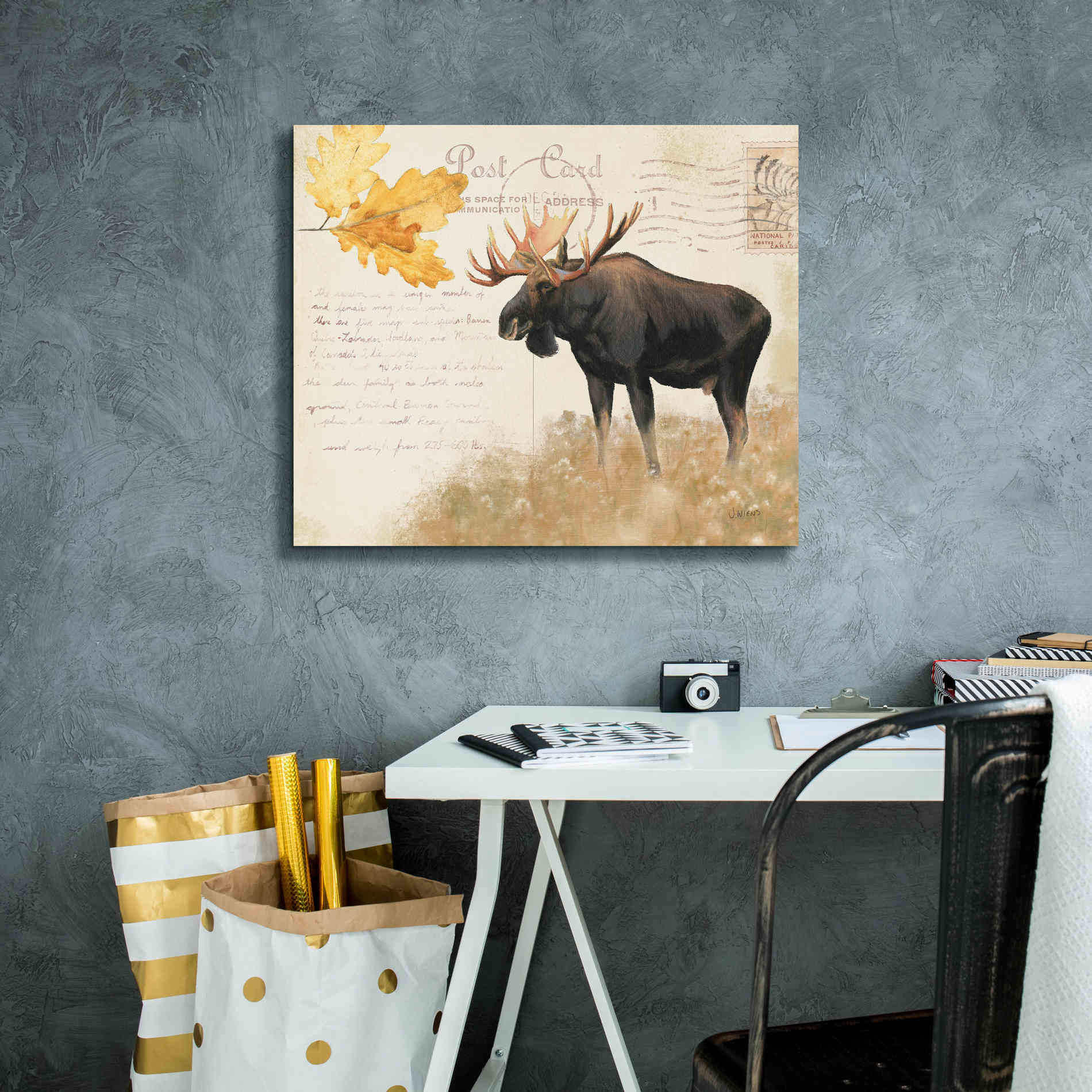 Epic Art 'Northern Wild Moose' by James Wiens, Canvas Wall Art,24 x 20