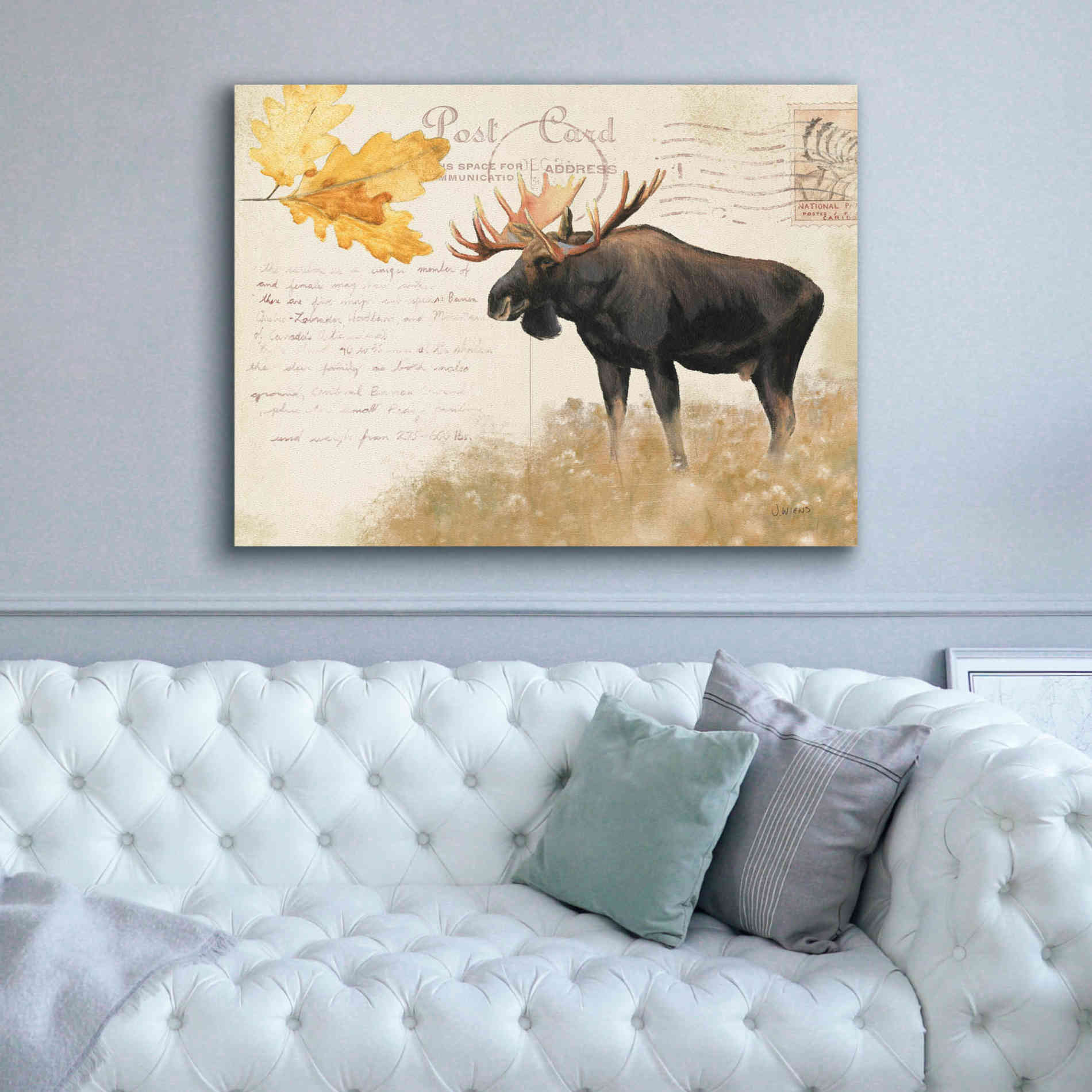 Epic Art 'Northern Wild Moose' by James Wiens, Canvas Wall Art,54 x 40
