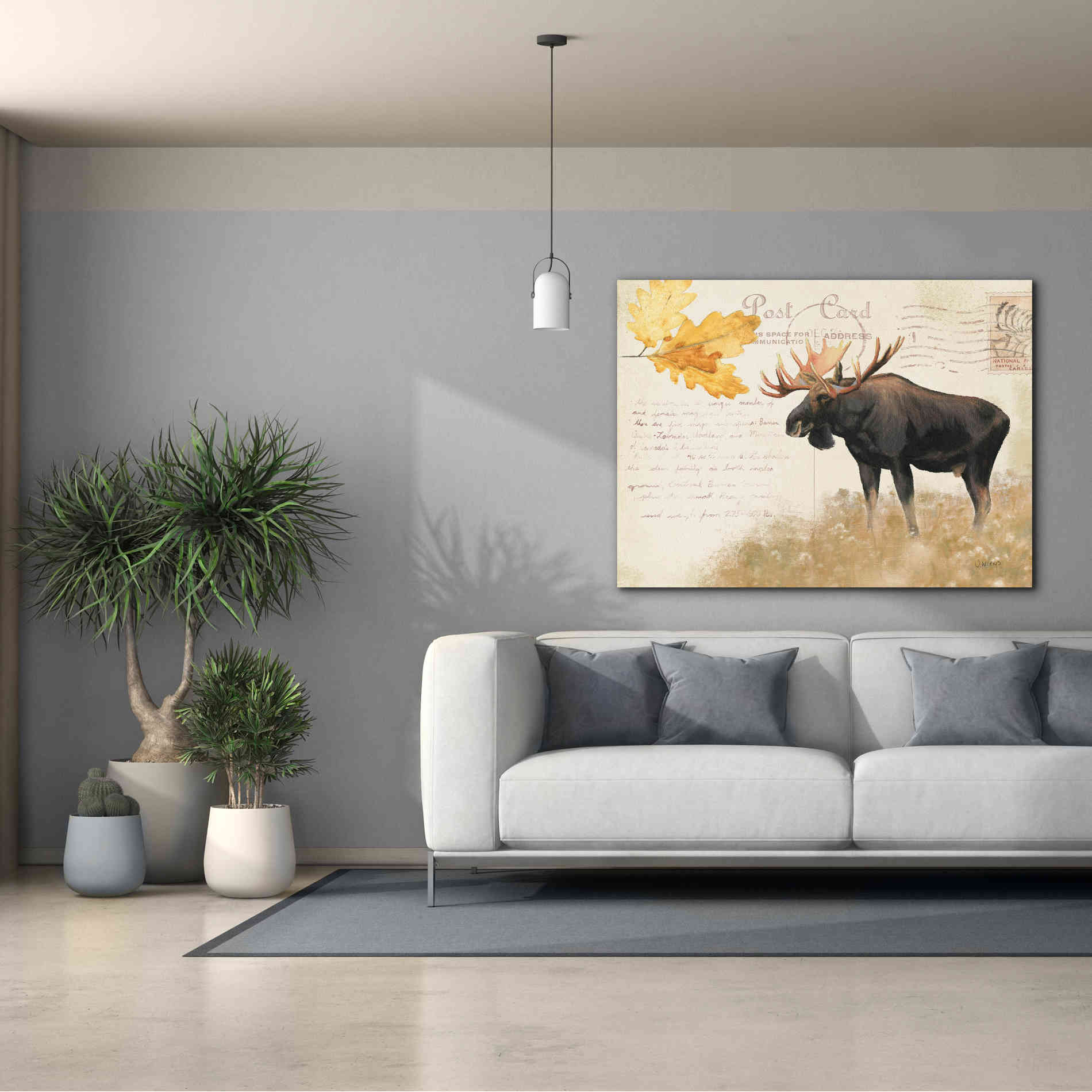 Epic Art 'Northern Wild Moose' by James Wiens, Canvas Wall Art,54 x 40
