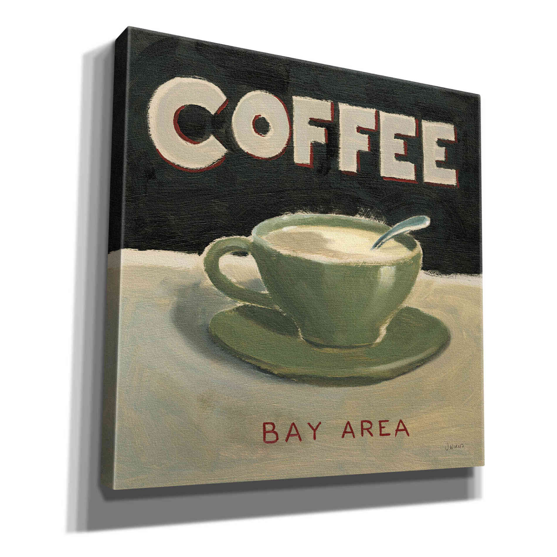 Epic Art 'Coffee Spot III' by James Wiens, Canvas Wall Art,12x12x1.1x0,18x18x1.1x0,26x26x1.74x0,37x37x1.74x0