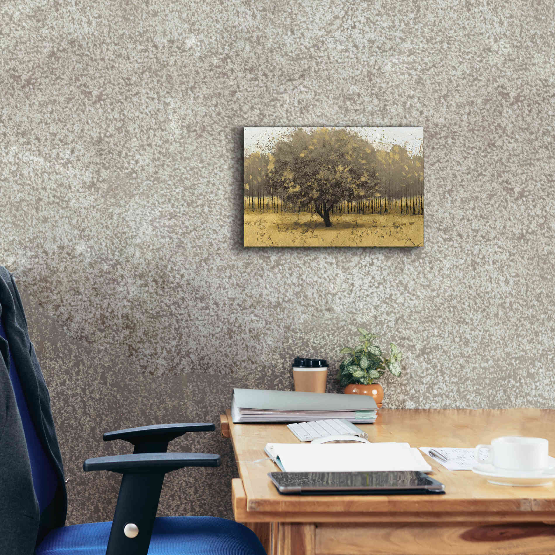 Epic Art 'Golden Trees I' by James Wiens, Canvas Wall Art,18 x 12