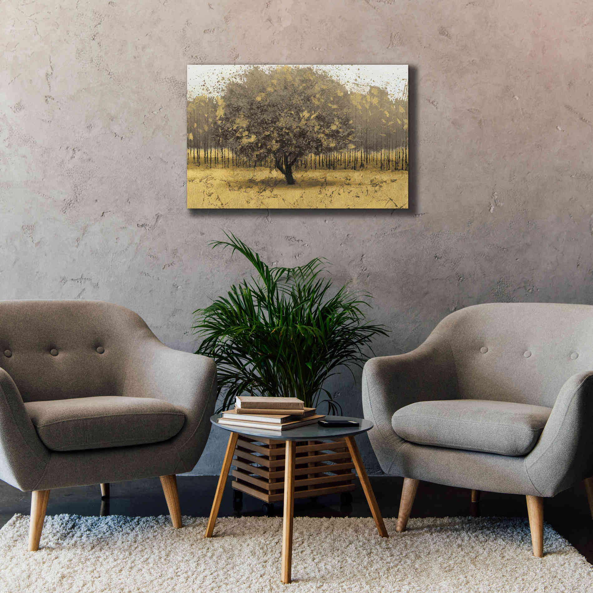 Epic Art 'Golden Trees I' by James Wiens, Canvas Wall Art,40 x 26