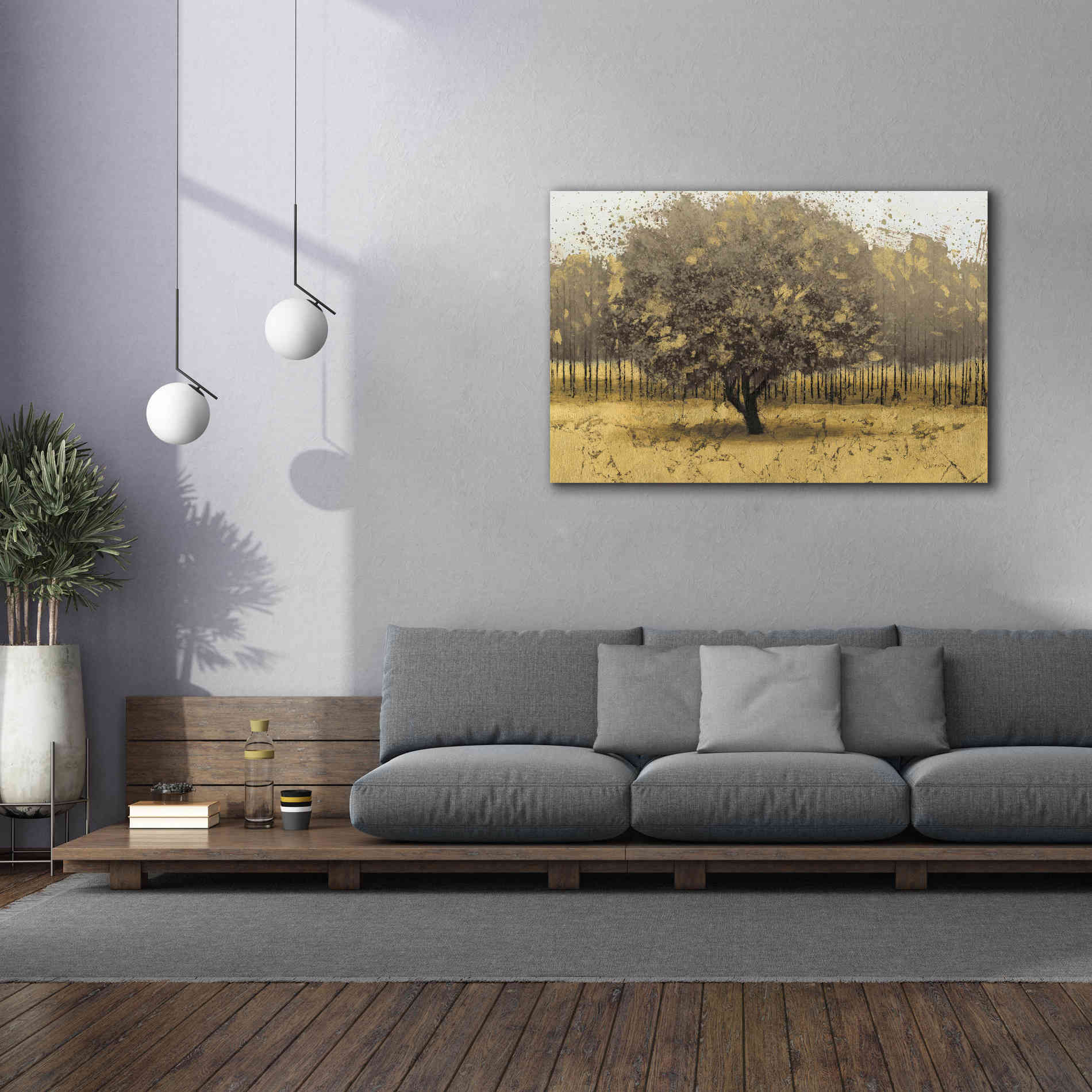 Epic Art 'Golden Trees I' by James Wiens, Canvas Wall Art,60 x 40