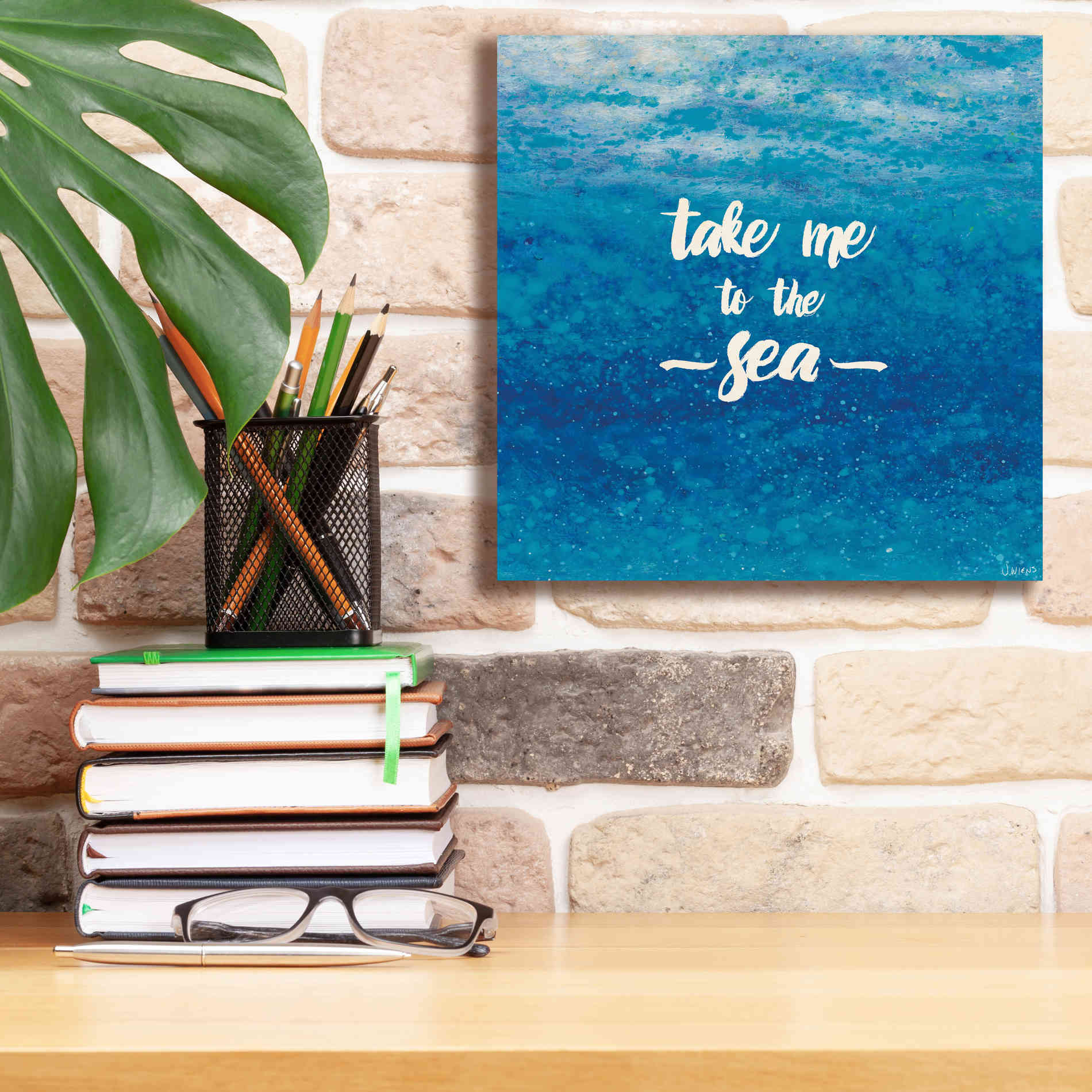 Epic Art 'Underwater Quotes I' by James Wiens, Canvas Wall Art,12 x 12