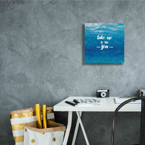 Image of Epic Art 'Underwater Quotes I' by James Wiens, Canvas Wall Art,12 x 12