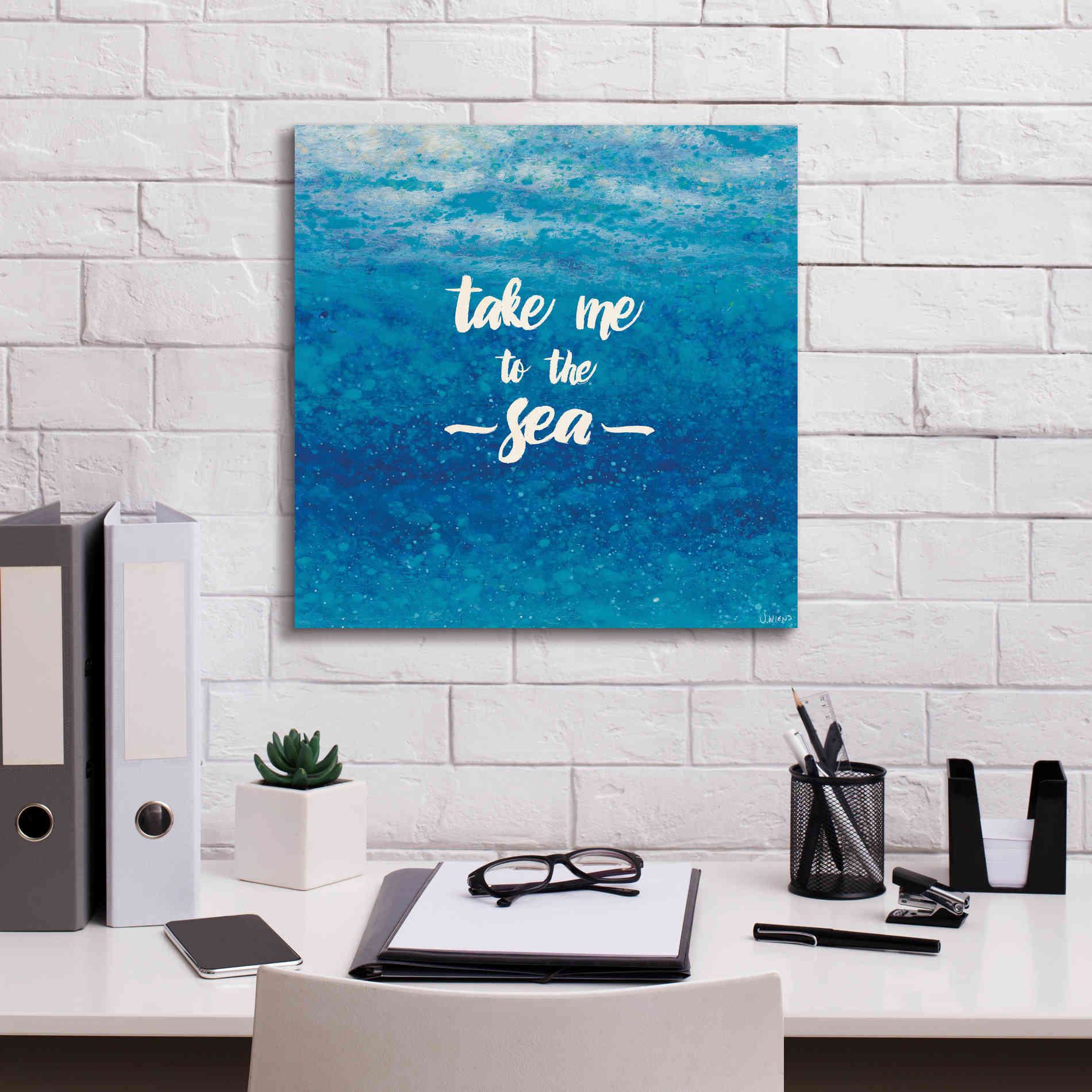 Epic Art 'Underwater Quotes I' by James Wiens, Canvas Wall Art,18 x 18