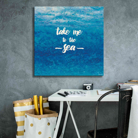 Image of Epic Art 'Underwater Quotes I' by James Wiens, Canvas Wall Art,26 x 26