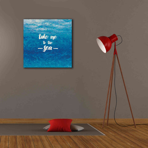 Image of Epic Art 'Underwater Quotes I' by James Wiens, Canvas Wall Art,26 x 26