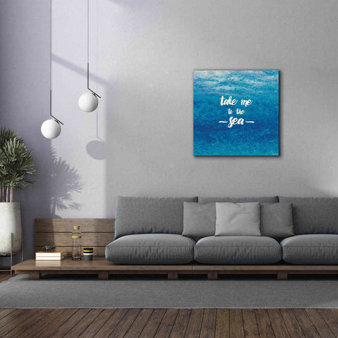 Image of Epic Art 'Underwater Quotes I' by James Wiens, Canvas Wall Art,37 x 37