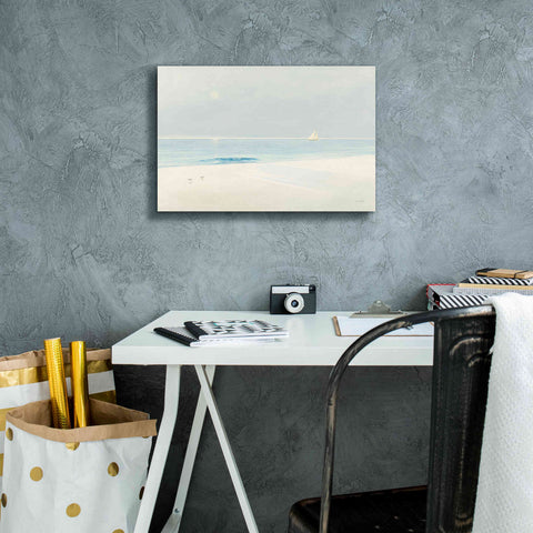 Image of Epic Art 'Serene Beach' by James Wiens, Canvas Wall Art,18 x 12