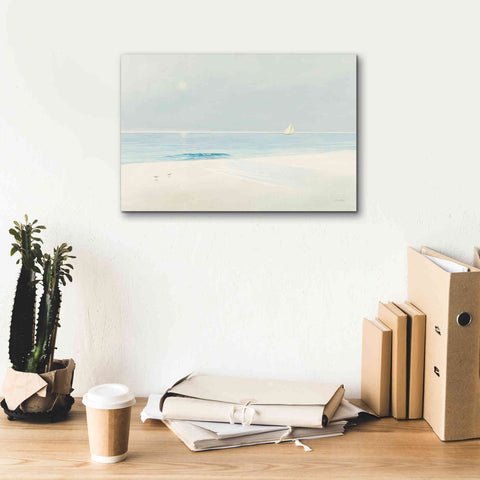 Image of Epic Art 'Serene Beach' by James Wiens, Canvas Wall Art,18 x 12