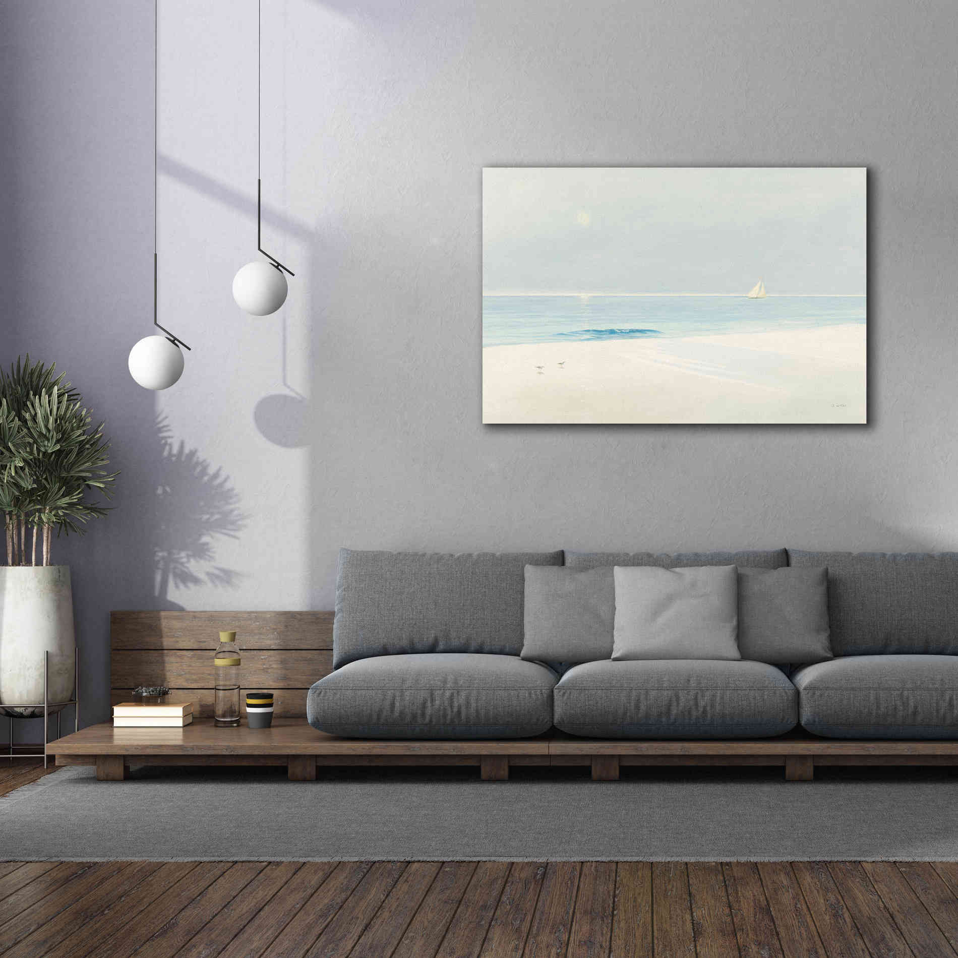 Epic Art 'Serene Beach' by James Wiens, Canvas Wall Art,60 x 40