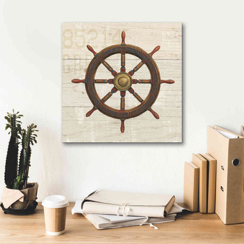 Image of Epic Art 'Nautique V' by James Wiens, Canvas Wall Art,18 x 18