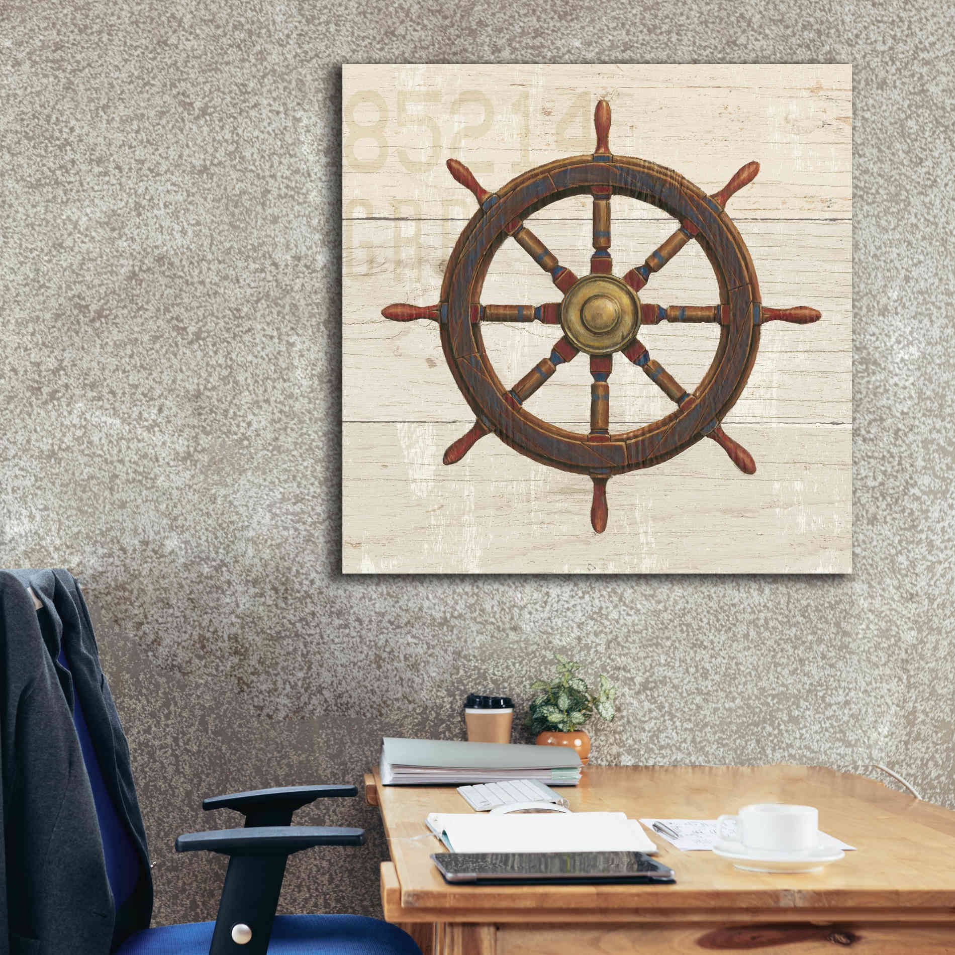 Epic Art 'Nautique V' by James Wiens, Canvas Wall Art,37 x 37