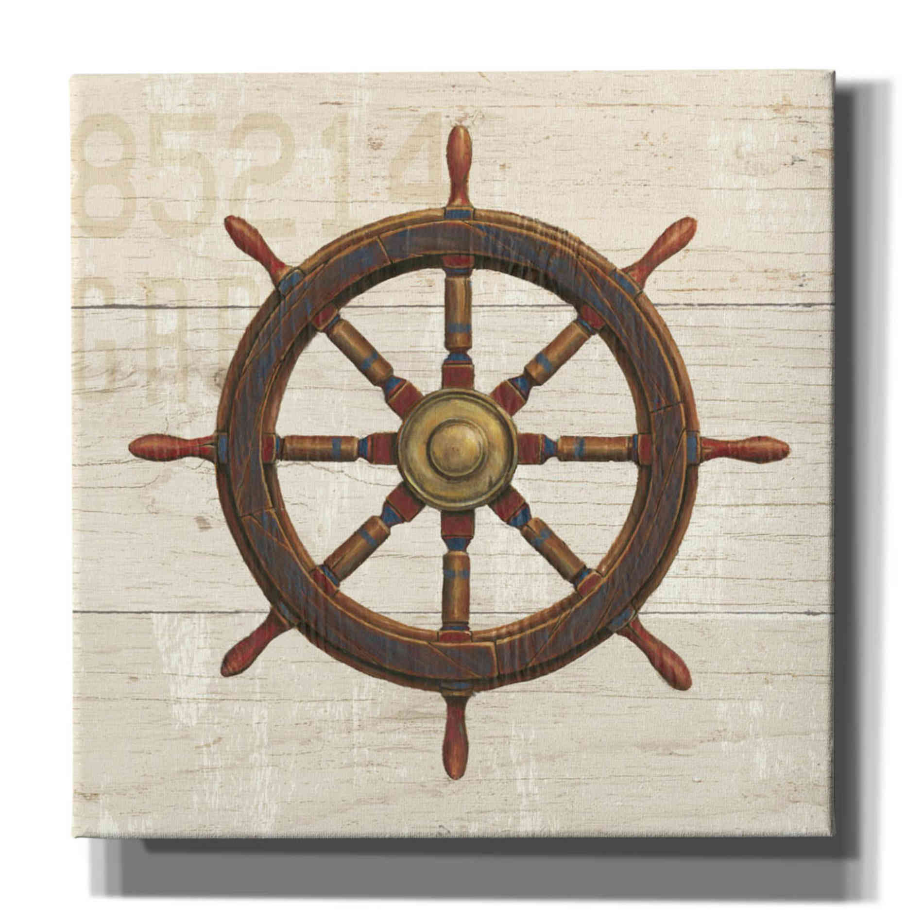 Epic Art 'Nautique V' by James Wiens, Canvas Wall Art,12x12x1.1x0,18x18x1.1x0,26x26x1.74x0,37x37x1.74x0