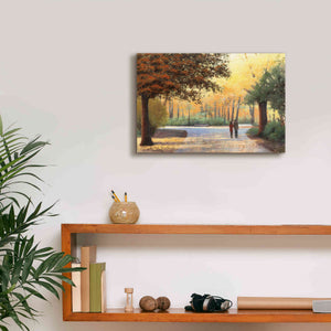 Epic Art 'Golden Autumn Stroll' by James Wiens, Canvas Wall Art,18 x 12