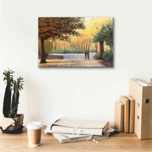 Epic Art 'Golden Autumn Stroll' by James Wiens, Canvas Wall Art,18 x 12