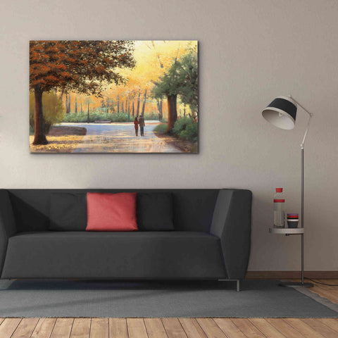 Image of Epic Art 'Golden Autumn Stroll' by James Wiens, Canvas Wall Art,60 x 40