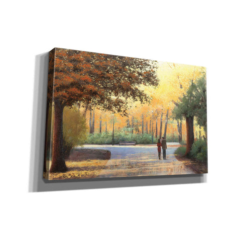 Image of Epic Art 'Golden Autumn Stroll' by James Wiens, Canvas Wall Art,18x12x1.1x0,26x18x1.1x0,40x26x1.74x0,60x40x1.74x0