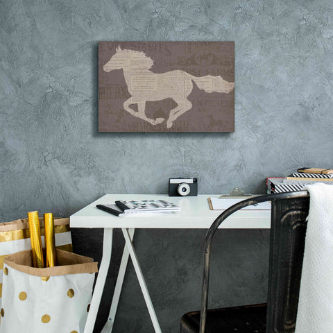 Image of Epic Art 'Equine I' by James Wiens, Canvas Wall Art,18 x 12