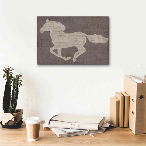 Image of Epic Art 'Equine I' by James Wiens, Canvas Wall Art,18 x 12