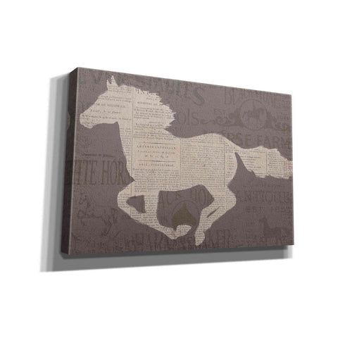 Image of Epic Art 'Equine I' by James Wiens, Canvas Wall Art,18x12x1.1x0,26x18x1.1x0,40x26x1.74x0,60x40x1.74x0