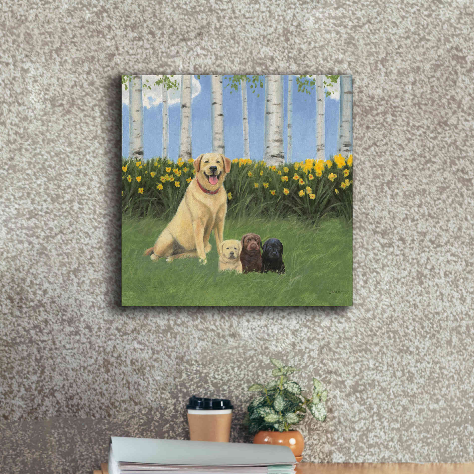 Epic Art 'Proud Mom' by James Wiens, Canvas Wall Art,18 x 18